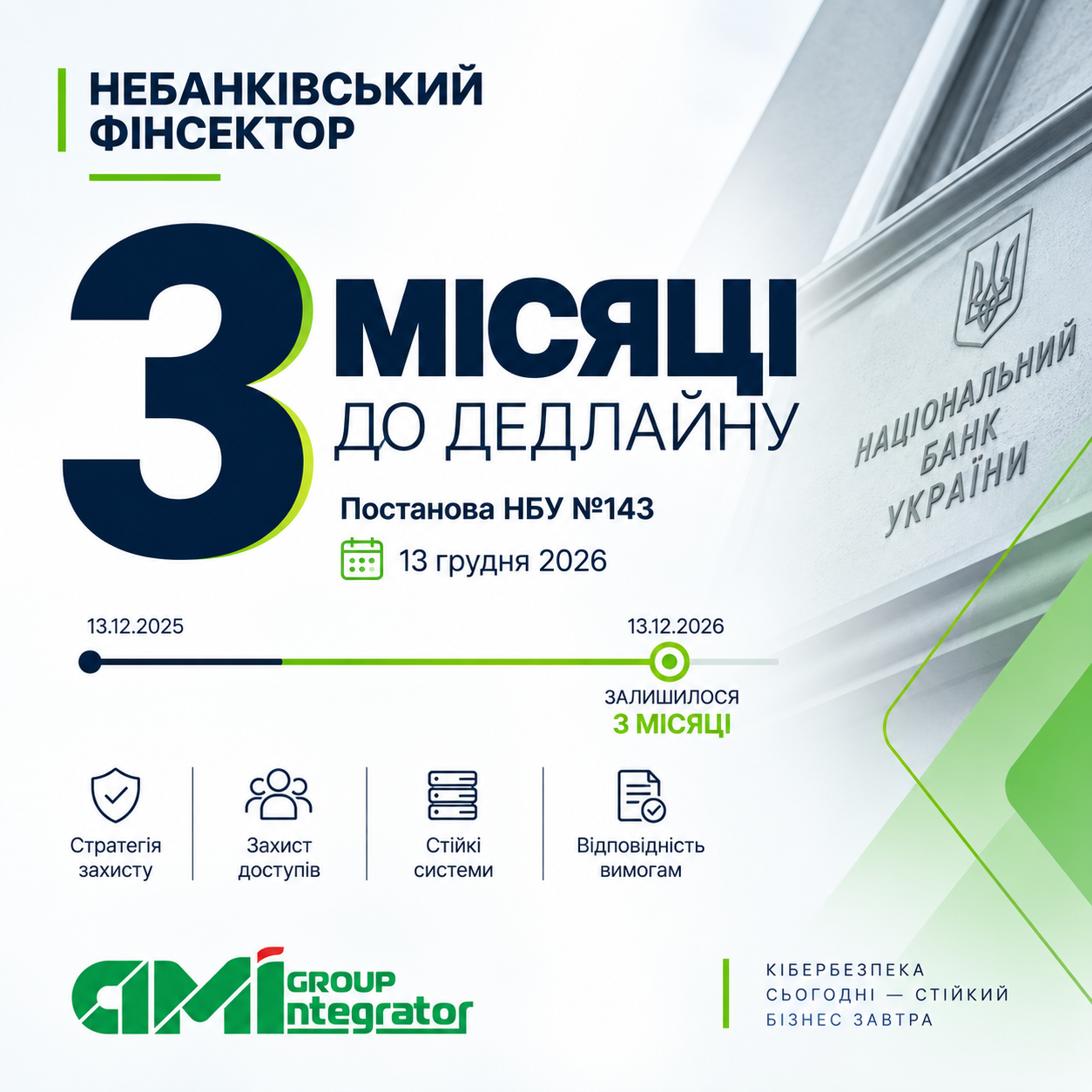 Залишилося 3 місяці: чи встигне небанківський фінсектор виконати вимоги НБУ з кіберзахисту?