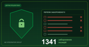 Щит із замком і перелік заборонених позицій програмного забезпечення та обладнання